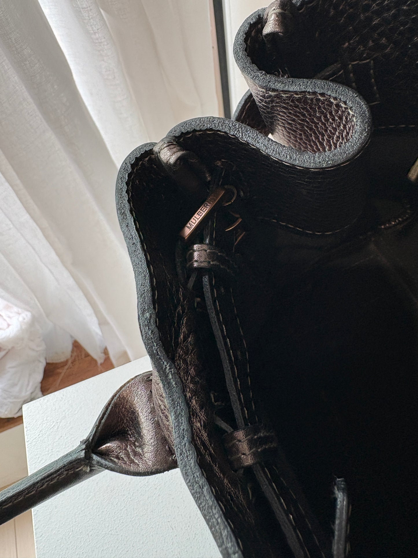 Mulberry 'Bayswater' Braided Metallic Tote
