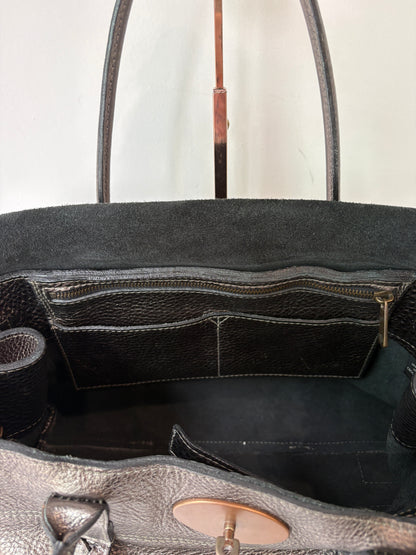 Mulberry 'Bayswater' Braided Metallic Tote