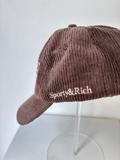 Sporty & Rich corduroy cap