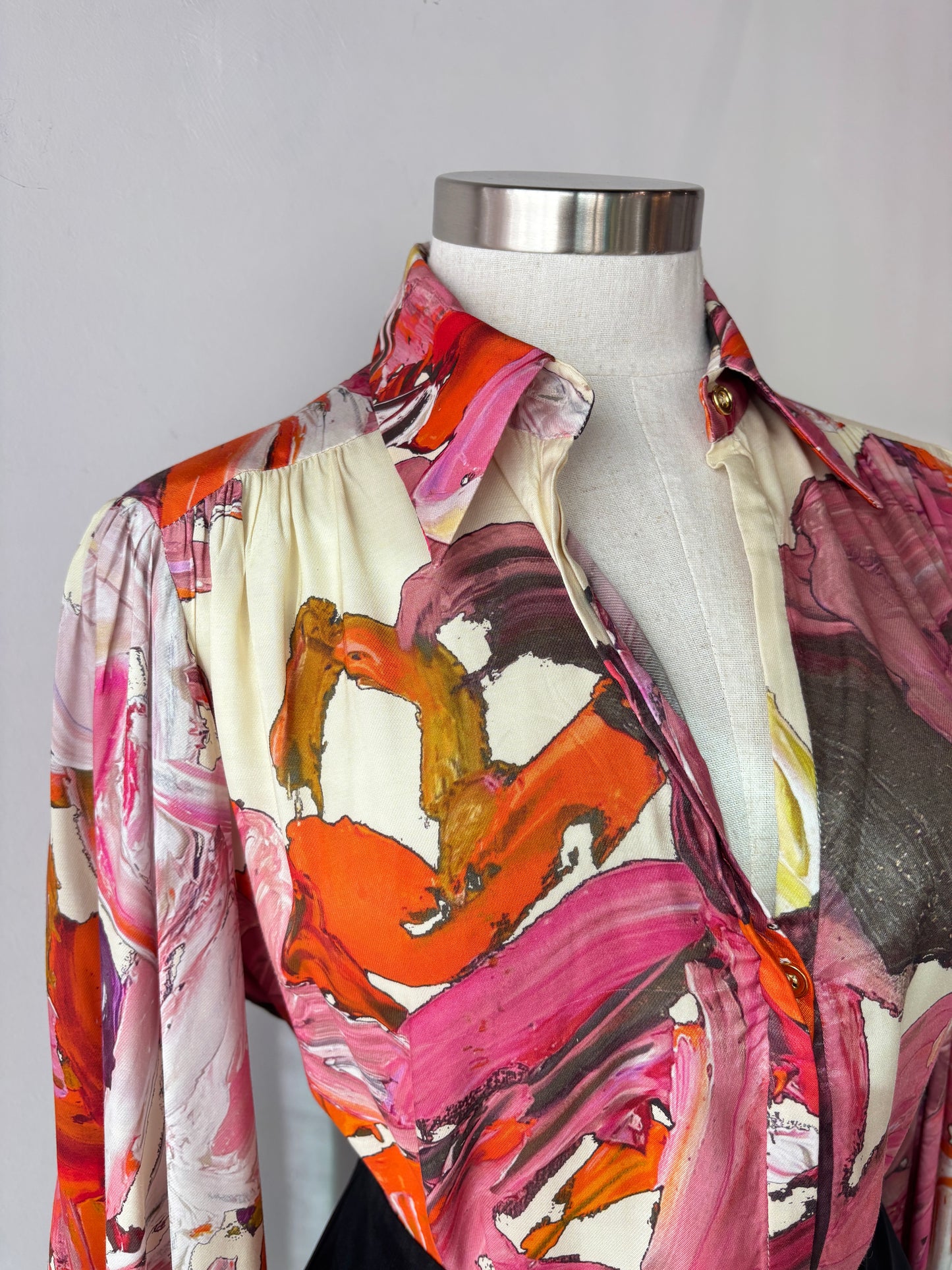 Manning Cartell 'Distored Floral' shirt ~ size 8
