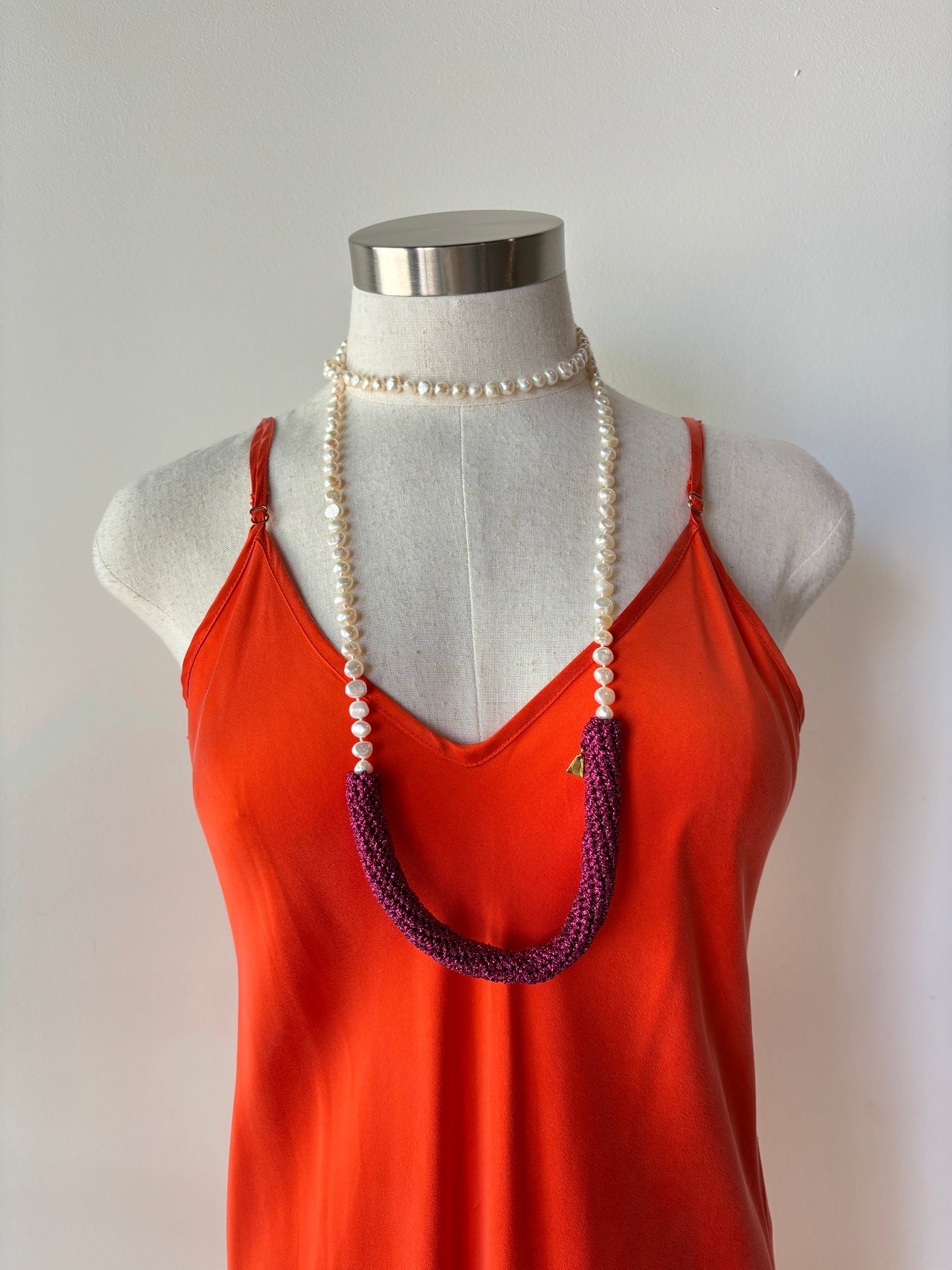 Lucy Folk Crochet Necklace