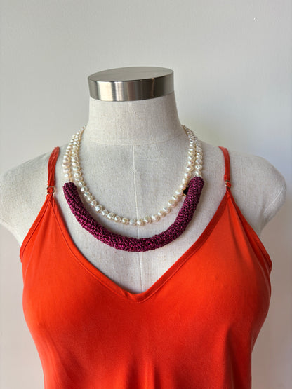 Lucy Folk Crochet Necklace