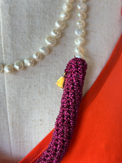 Lucy Folk Crochet Necklace