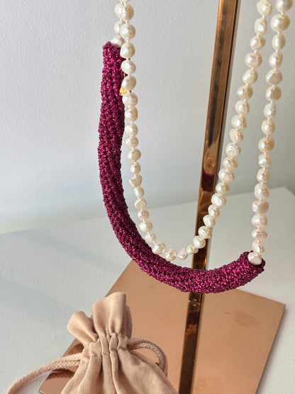 Lucy Folk Crochet Necklace