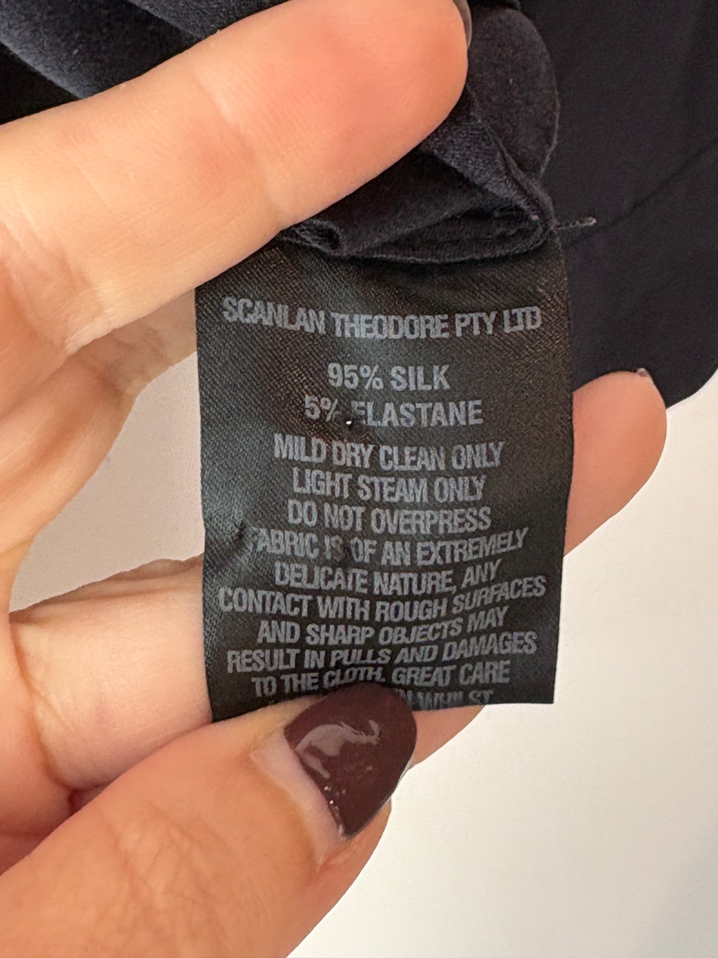 Scanlan Theodore Silk Blouse ~ size 12