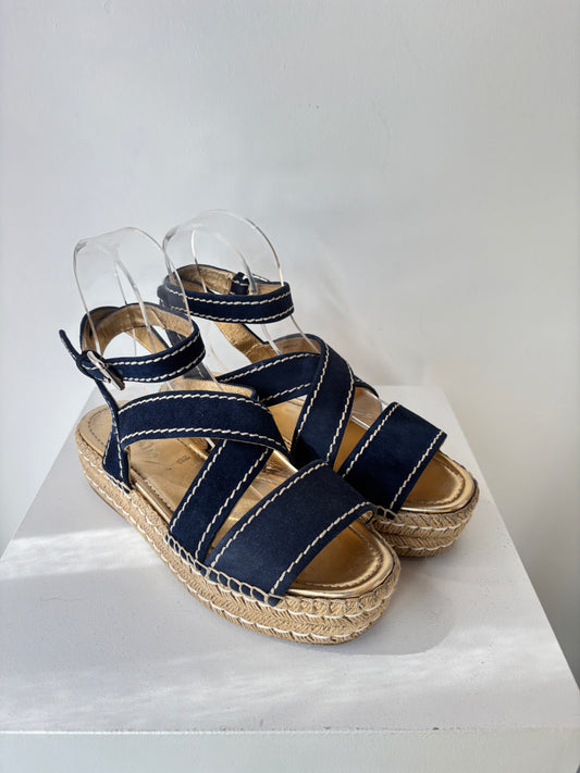 Prada suede espadrille sandals ~ size 41
