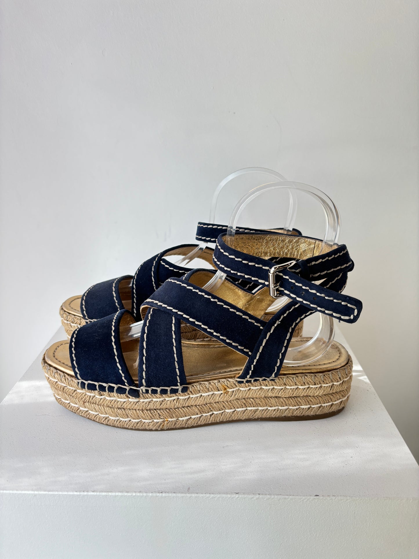 Prada suede espadrille sandals ~ size 41