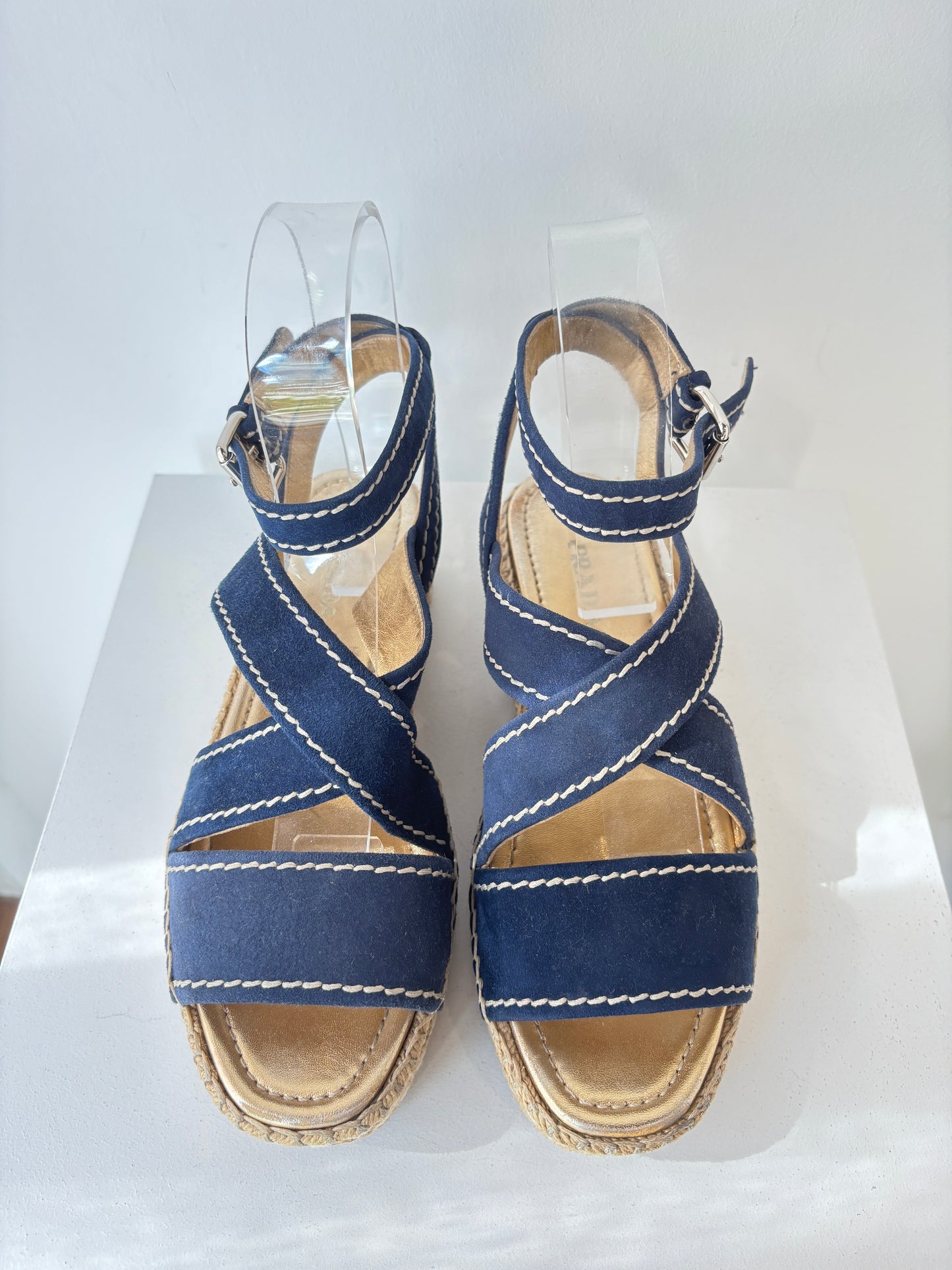 Prada suede espadrille sandals ~ size 41