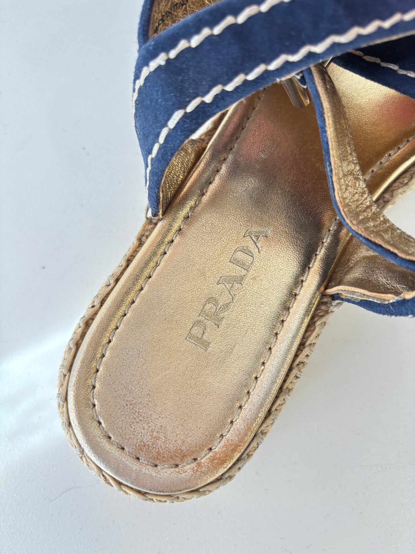 Prada suede espadrille sandals ~ size 41