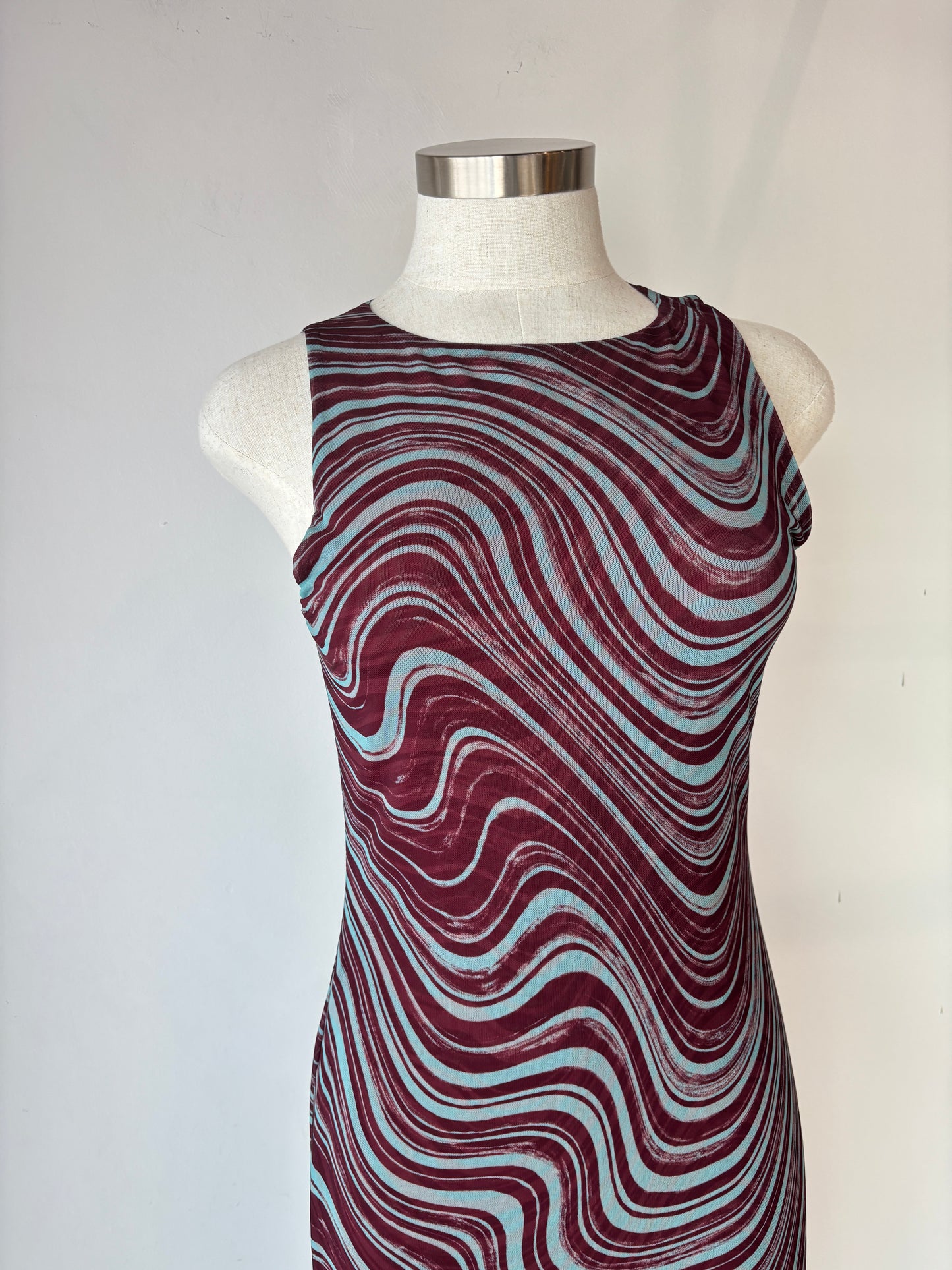 & Other Stories mesh midi dress ~ size S