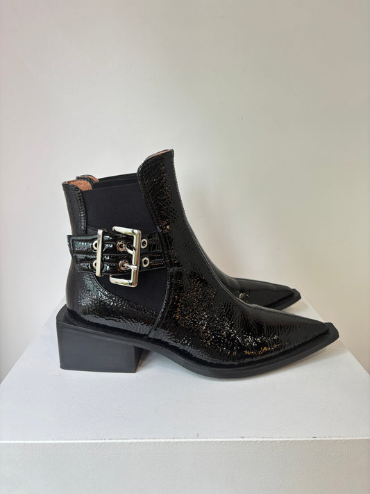 Alias Mae 'Trini' patent boots ~ size 38