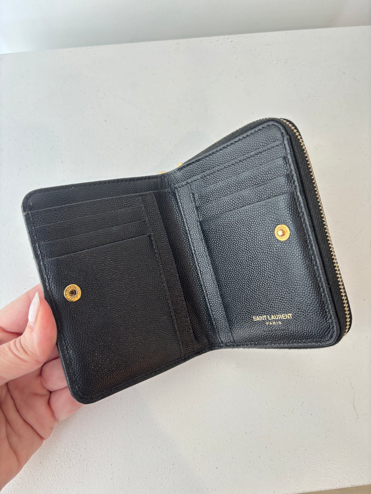 Saint Laurent "Cassandre' wallet
