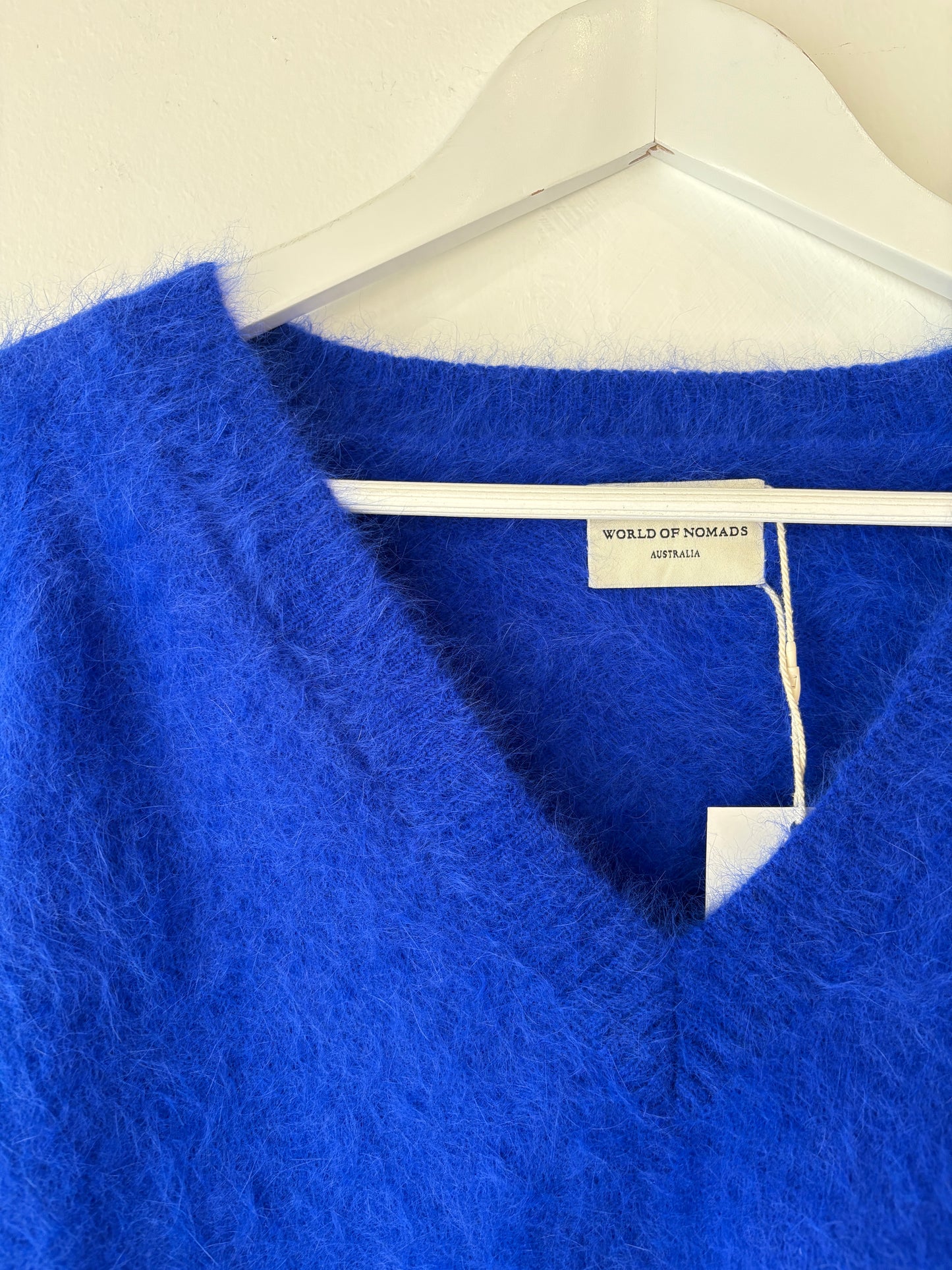 World of Nomads Blue Cashmere Knit - O/S