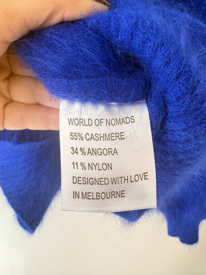 World of Nomads Blue Cashmere Knit - O/S