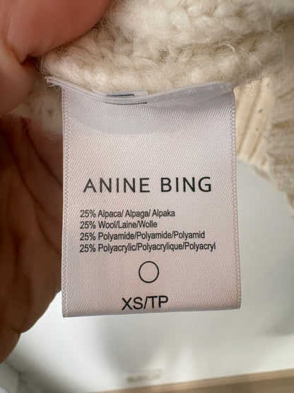 Anine Bing 'Sydney' Cream Knit - Sz XS