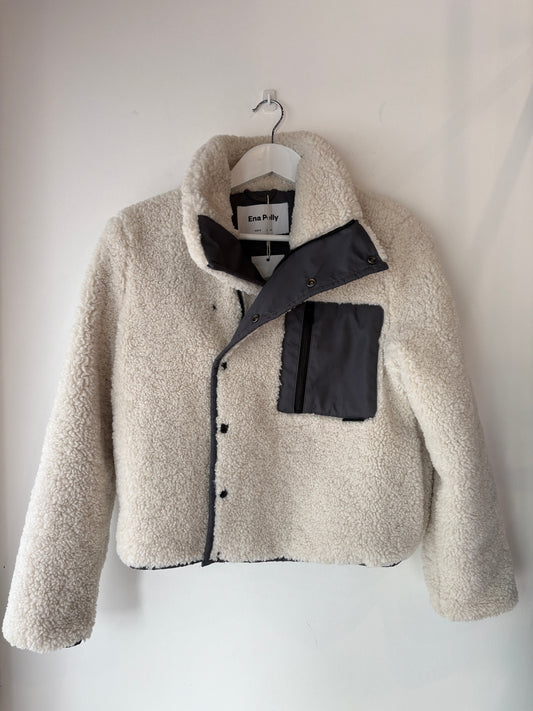 Ena Pelly Teddy Bomber Jacket - Sz 6