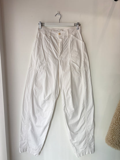 Matteau White Cargo Pants - Sz 8