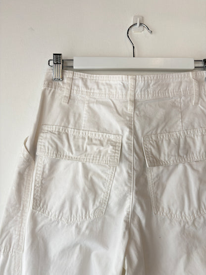 Matteau White Cargo Pants - Sz 8