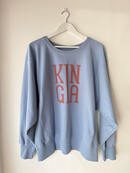 Kinga Csilla pale blue sweatshirt ~ sz S