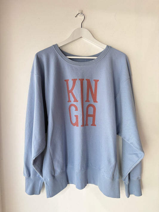 Kinga Csilla pale blue sweatshirt ~ sz S