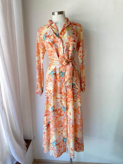 Flannel Silk Dress ~ size 1 (au 10)