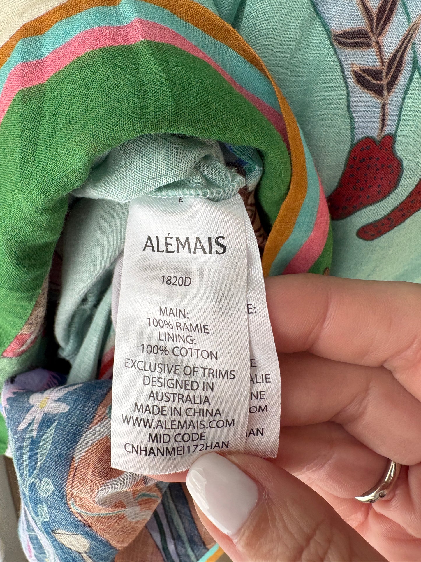Alemais 'Evergreen' Dress ~ size 12