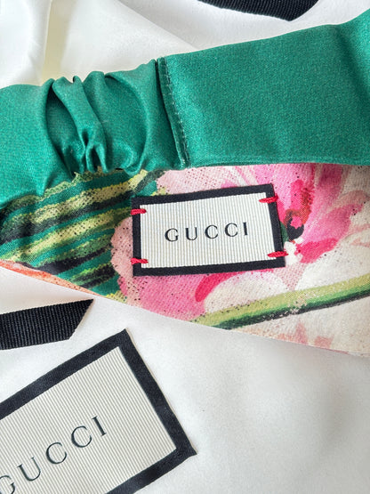 Gucci 'Blooms' silk headband