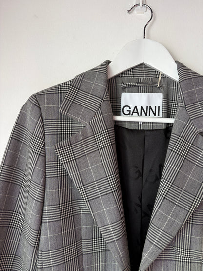 Ganni Check Blazer ~ size 36 (au 8)