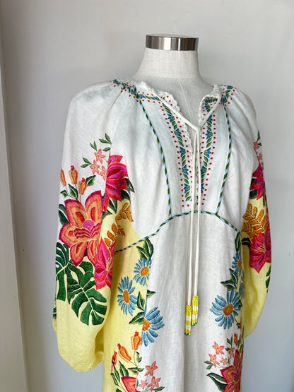 Farm Rio 'Bloom Garden' Dress ~ size Large
