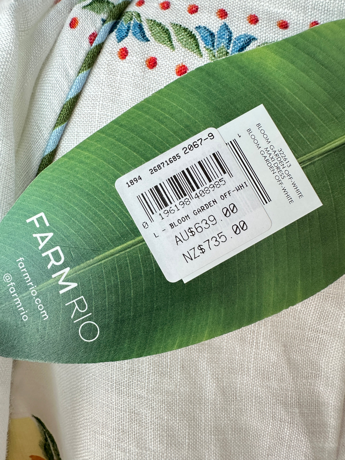 Farm Rio 'Bloom Garden' Dress ~ size Large