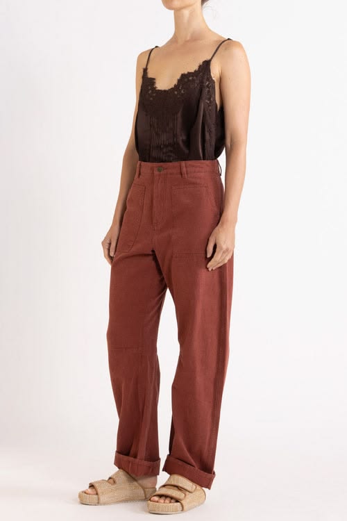 Flannel 'Selina' Pants ~ size 4 (au 14)