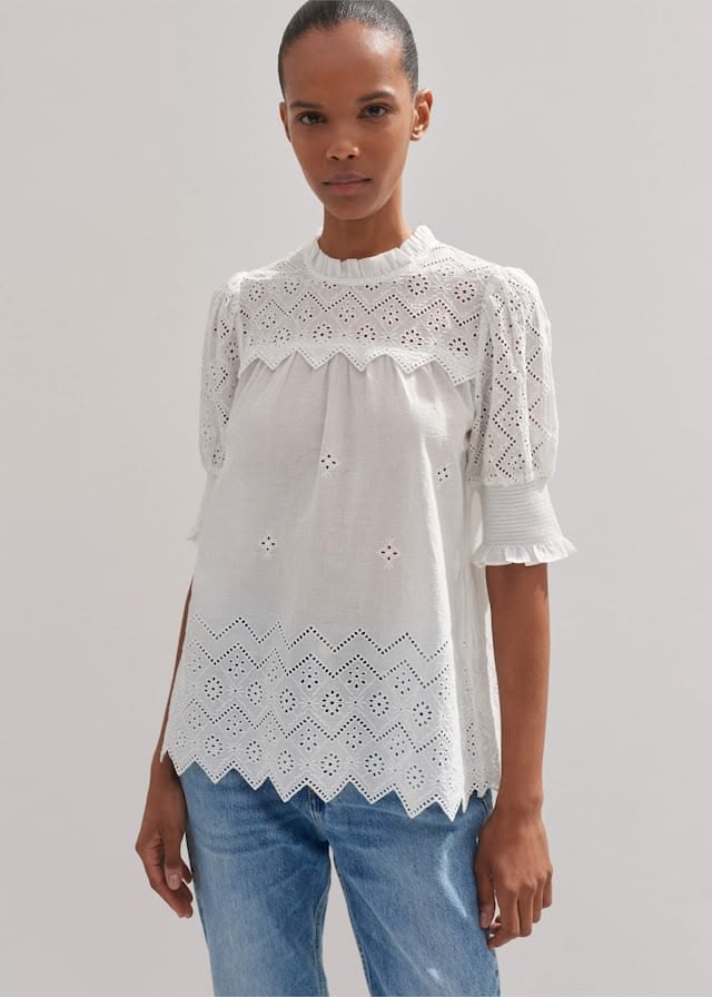 ME+EM Broderie Top ~ size 10