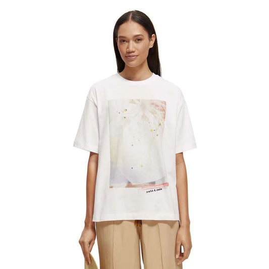 Scotch & Soda 'Pixel Flower' Tshirt ~ size Medium