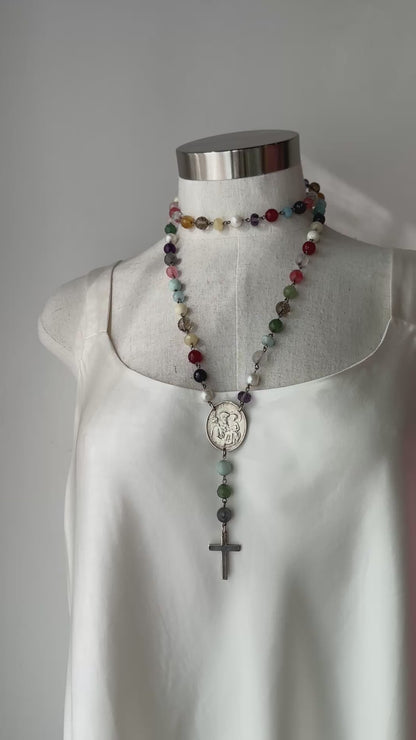 Beaded Necklace with Vintage Charm